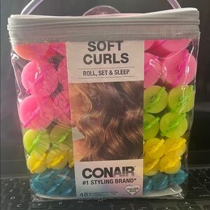 NWOT Conair Soft Curls Rollers - Pink, Green, Yellow, Blue